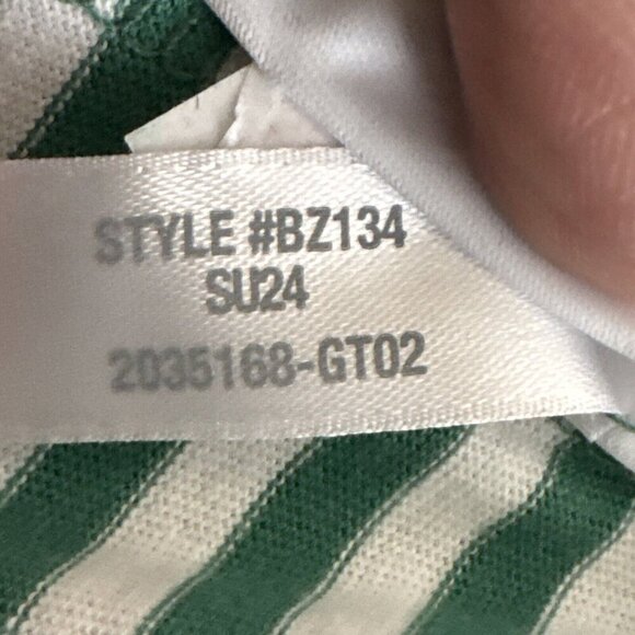 J.Crew Factory  Men's XL Slim Washed Short Sleeve Crew Tee Green Striped NWT - Picture 9 of 12